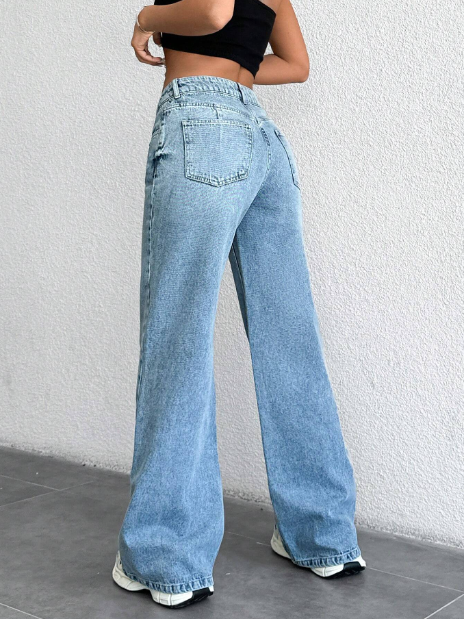 Wide-Leg Women's Jeans