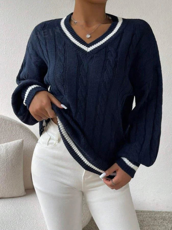 Elegant Women's Jumper with Drop Shoulder